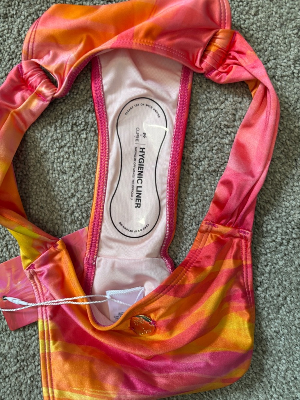 NWT CUPSHE JJD Tequila Sunrise Bikini Set - Picture 10 of 16